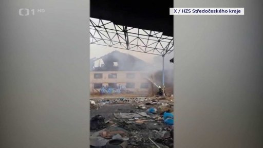 Požár v areálu Poldi Kladno