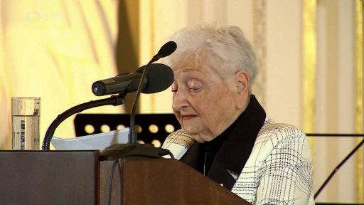 Uctění obětí holocaustu na Hradě