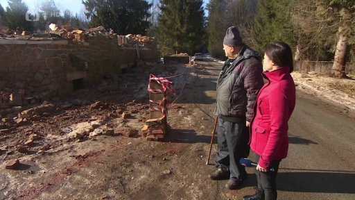 Bourání prvorepublikové celnice