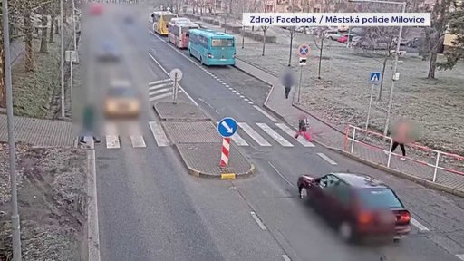 Nebezpečná jízda u přechodu