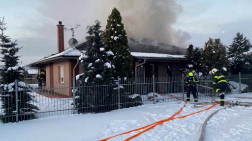 Požár rodinného domu