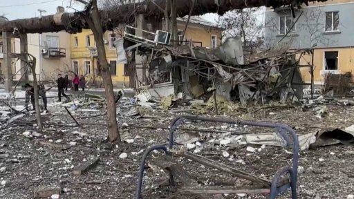 Útok na elektrárnu v Mykolajivu