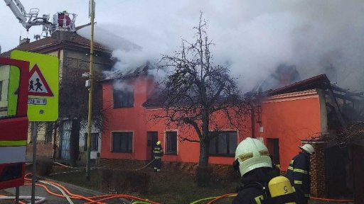 Požár rodinného domu na Hodonínsku