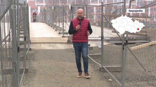 Opravy mostu v Uherském Hradišti