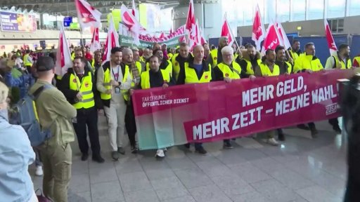 Stávka na německých letištích