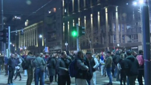 Protivládní demonstrace v Bělehradu