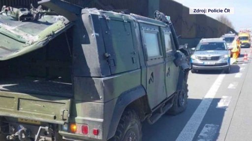 Nehoda vojenského nákladního auta