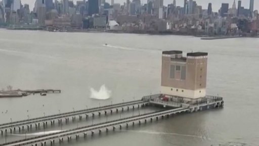 Pád vrtulníku v New Yorku