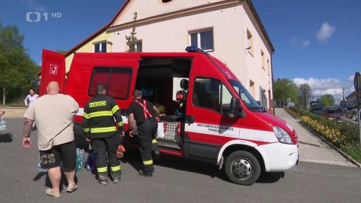 Požár skládky plastů