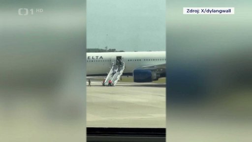 Požár letadla Delta Airlines