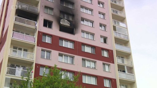 Výbuch v panelovém domě v Ostravě