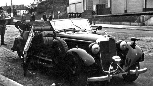 Heydrichovo auto v Panenských Břežanech