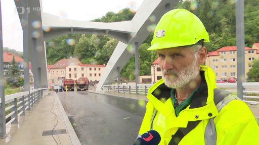 Otevření mostu u Štěchovic