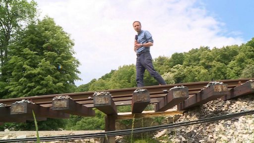 Zničené tratě na Jesenicku