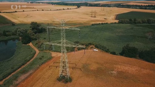 Přetržené vedení u Kličína