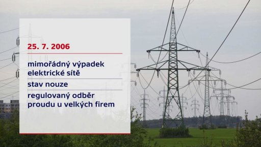Masivní výpadek proudu