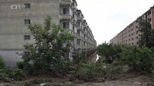 Ničivé záplavy v Pekingu