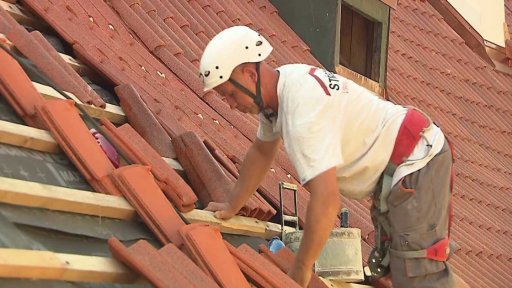 Oprava barokní střechy v bývalém Ústavu šlechtičen