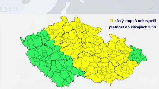 Varování před vydatným deštěm