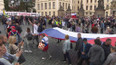 Demonstrace v centru Prahy