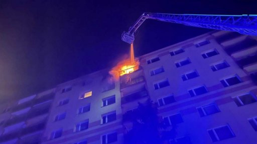 Požár bytu v Ústí nad Labem