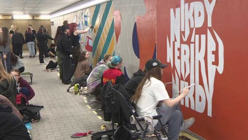 Malby na nádraží v Pardubicích