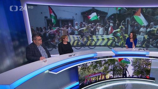 Propalestinské protesty na závodech Vuelta