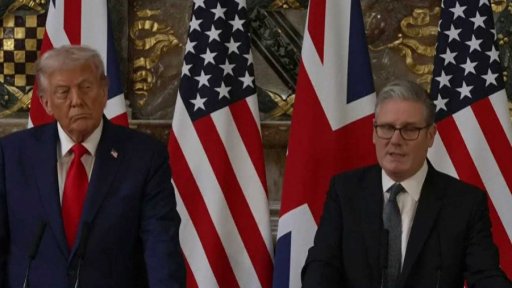 Návštěva prezidenta Trumpa v Británii