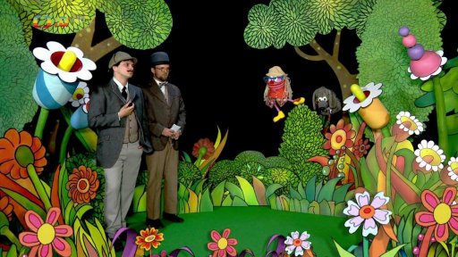 Do Brzoránošou přicházejí Sherlock Holmes - Filip, a Dr. Watson - Tomáš a zpívají píseň "Slavný detektiv", text K. Krejčí, hudba T. Kůgel - a pak se oba psovi omluví.