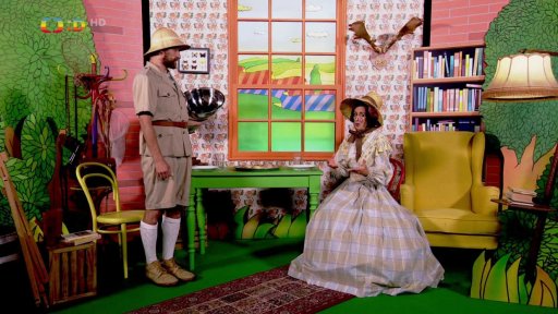 Polapil pozval Pipetu na oběd. Podává se štrúdl.