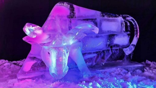 Ledové sochy na Pustevnách