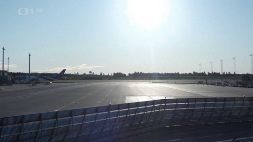 Dron u letiště v Oslu