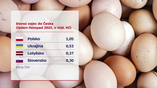 Roste dovoz vajec do Česka