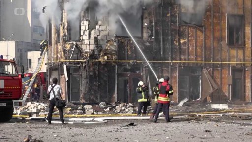 Ruské údery na Ukrajinu