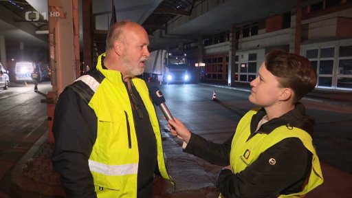 Kontrola kamionů na Břeclavsku