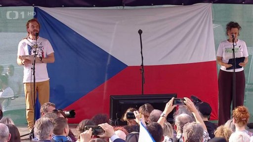 Pochod na podporu médií veřejné služby