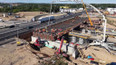 Stavba křižovatky dálnic D1 a D2
