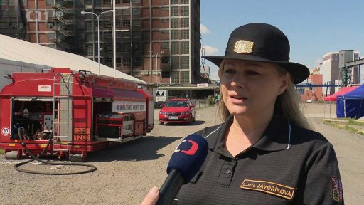 Likvidace ohnisek ve Zlíně