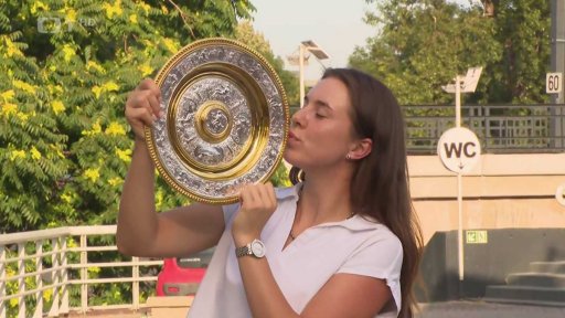 Vítání wimbledonské šampionky