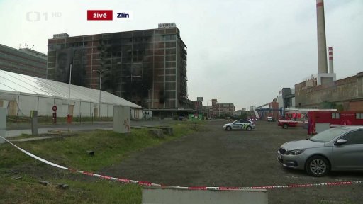 Požár ve Zlíně