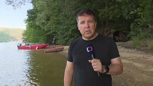 Kempování rybářů na cizích pozemcích