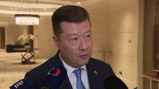 Okamura jednal v Číně o zadrženém Čechovi