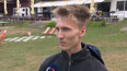Zavřená cesta na slapské přehradě
