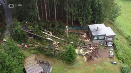 Škody po nočních bouřkách na východě Čech
