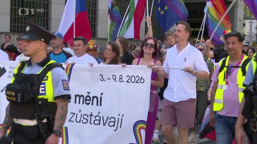 Prahou prošel průvod hrdosti na podporu sexuálních menšin