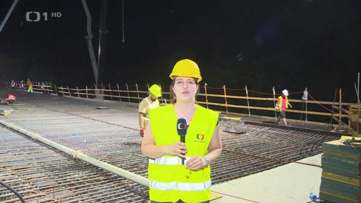 Stavba nového mostu v Mojžíři