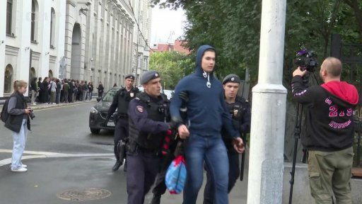 Zatýkání podporovatelů ruské opozice