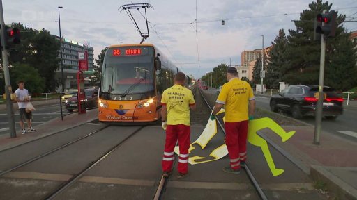 Střety chodců s tramvají