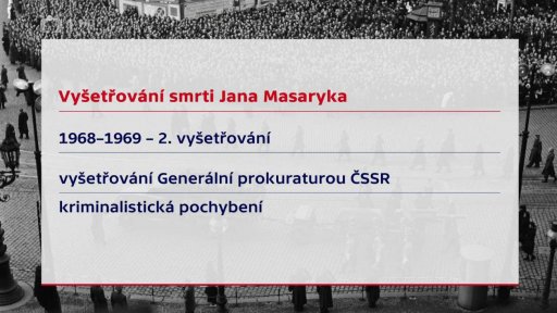 Vyšetřování a spekulace o smrti Jana Masaryka