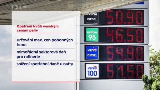 Opatření k pohonným hmotám
